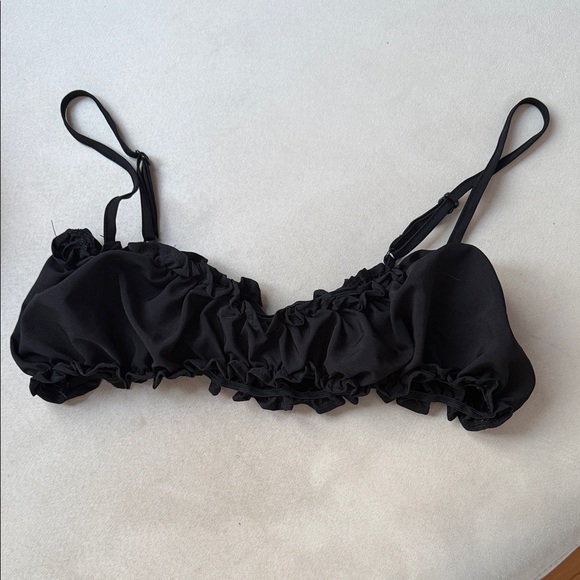 Black Ruffled Two-Piece Set - Picture 3 of 3